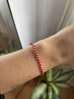 PULSERA ELASTIZADA GRANADA RED