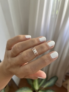 ANILLO MIDI TRIPLE PELOTITA - comprar online