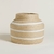 Canasto cilíndrico Jialing Natural y White 29x35 cm - comprar online