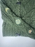 Casaquinho cropped tricô verde militar TAM M - Maria Brechoteira Brechó 