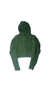Casaquinho cropped tricô verde militar TAM M - comprar online
