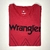 Camiseta wrangler vermelha TAM M - loja online