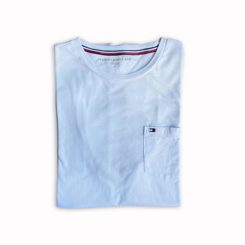 Camiseta tommy Hilfiger masculina básica branca TAM M - comprar online