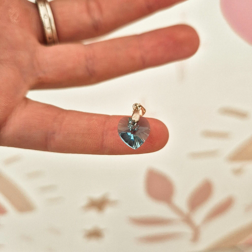 Dije Swarovsky mini - celeste