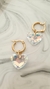Aros Argolla Con Cristal Corazón (Aroad3)