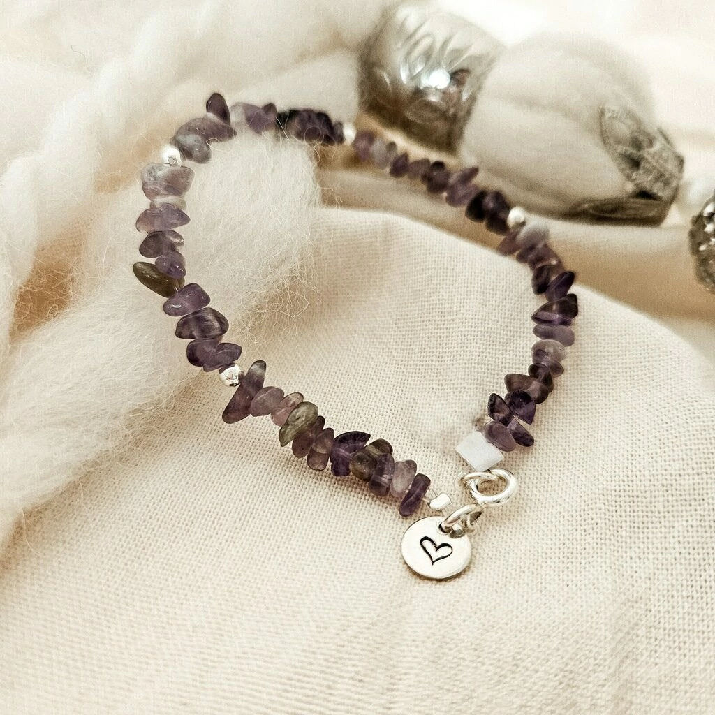 *Pulsera Piedras Naturales Amatista (Pul07)
