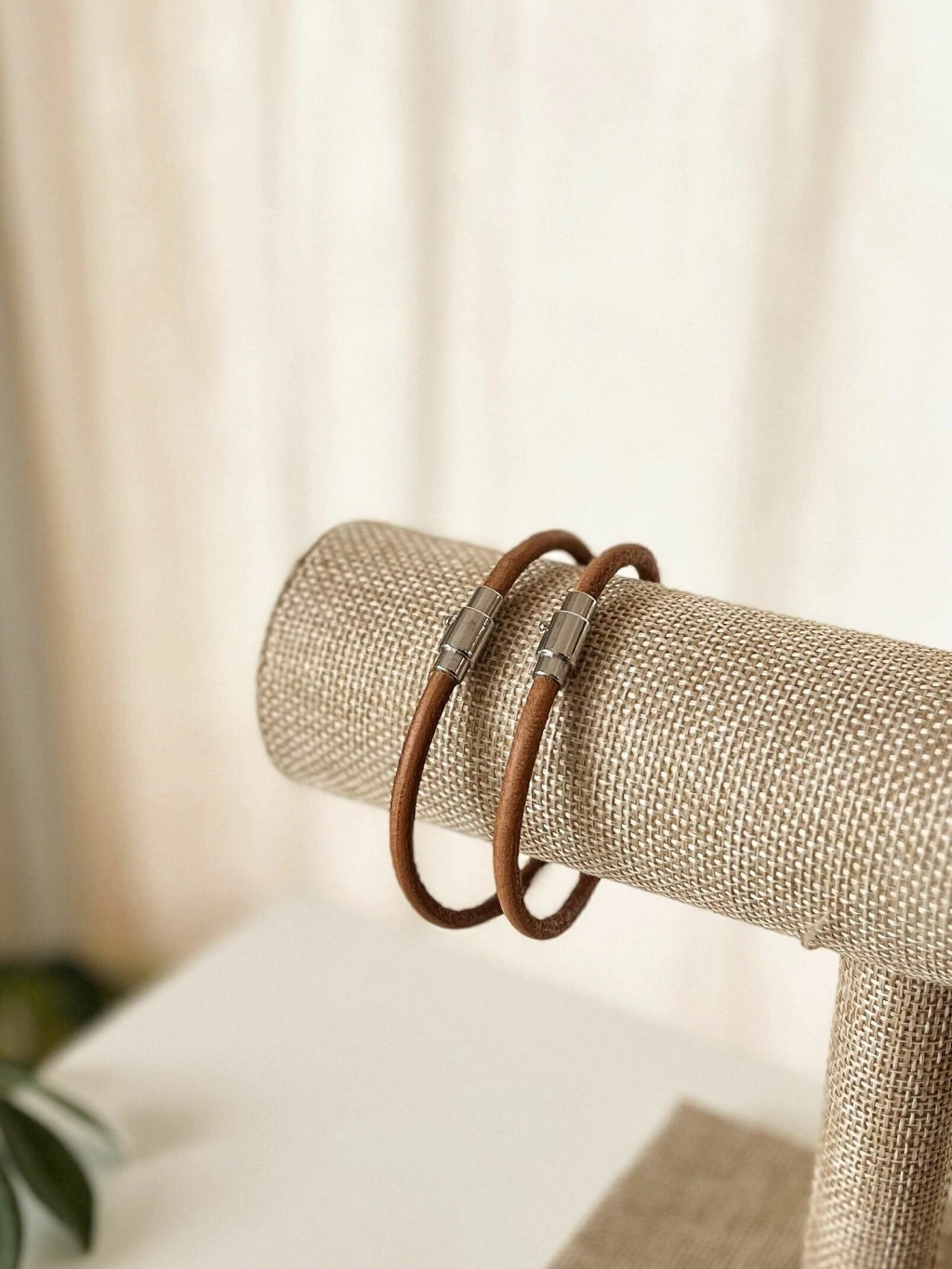 Pulsera de cuero - Ocre