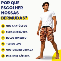 Imagem do Bermuda Masculina Elastano