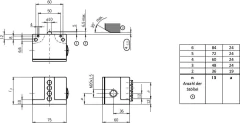 Euchner SN05D12-502-M - Chave de fim de curso múltipla vertical - 5 Elementos tipo Chanfro (Teto) - comprar online
