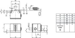 Euchner SN04D12-502-M - Chave de fim de curso múltipla vertical - 4 Elementos tipo Chanfro (Teto) - comprar online