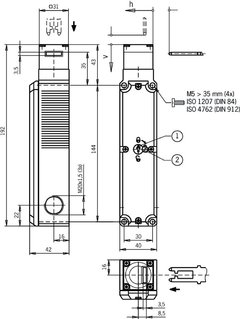 Euchner TP4-4141M120M - Chave de Segurança com Bloqueio - comprar online