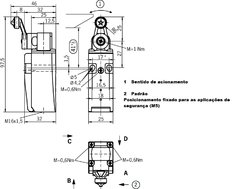 Euchner NM01HBA-M - Mini Chave Fim de Curso de Segurança 1NF - comprar online