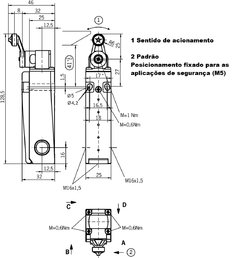 Euchner NM11HBA-M - Mini Chave Fim de Curso de Segurança 2NF na internet