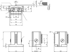 Euchner GSBF04D12-502-M - Chave de fim de curso múltipla vertical - 4 Elementos tipo Chanfro (Teto) - comprar online