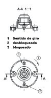 Euchner TP3-4141A024MC1844 - Chave de Segurança com Bloqueio - Com destravamento auxiliar - Shmr Automacao