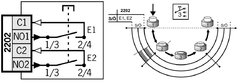 Euchner ZXE-091336 Chave Enable M22 Para Instalação - 3 Estágios - Shmr Automacao