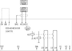 Euchner CES-AZ-AES-01B Unidade de Avaliação para Chaves por Transponder RFID na internet