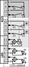 Euchner STA3A-4121A024SR11 - Chave de Segurança Metálica com Bloqueio e Conector SR11