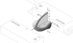 Euchner CMS-R-AZA-05VL Chave de Segurança Magnética 3NA-LED - Integra com Qualquer Rele - Shmr Automacao