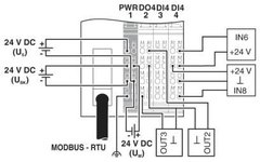 Phoenix Modulo de Rede Modbus RTU com 8DI e 4DO na internet