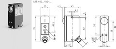 Leuze LRT 440 M/P-50-BG-S12 Sensor para Detecção de Marcas Luminescentes UV - Shmr Automacao