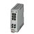 Phoenix Switch FL 2206-2FX ST - 6x RJ45 10/100 MBit/s, 2x Fibra ST-multimodo 100 MBit/s