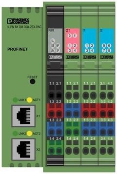 Phoenix Modulo IL PN BK DI8 DO4 2TX-PAC - Profinet com 2 Canais Profinet, 8DI e 4DO - Shmr Automacao