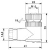 5 PCs Conector SACC M12 Femea 90c com 4 polos na internet