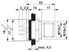 Phoenix SACC-DSI-M12MS-4CON-M16 Conecor Macho M12 4P Painel na internet