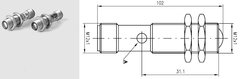 Leuze LS 29 E-L Mini Sensor Barreira Cilindrico M12 - comprar online