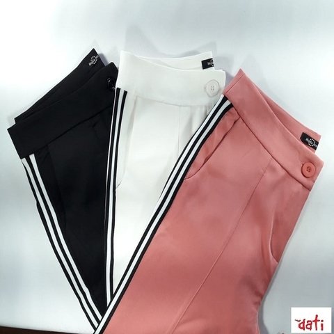 Calça Feminina Social Bolso Faca Faixa Lateral . A partir de R$ 50,00 " Frete Reduzido" Pague R$ 13,40 - Várias Capitais: Sul,Sudeste e Centro Oeste - Dati Express