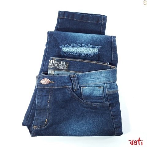 Calça Jeans Feminina Cintura Alta Rasgadinha na Altura do Joelho. A partir de R$ 50,00 " Frete Reduzido" Pague R$ 13,40 - Várias Capitais: Sul,Sudeste e Centro Oeste - Dati Express