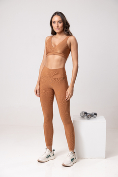 CALÇA FUSÔ CANELADA CONHAQUE - comprar online