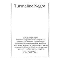 Dije De Cuarzo Cristal Y Turmalina Negra, Set De Piedras - comprar online