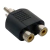 Adaptador de 2 RCA Hembra a 1 RCA Macho - Jahro 2020