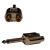 Adaptador 2 RCA hembra a 1 Plug 6,5 Mono - Pini AU6-MET