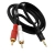 Cable Auxiliar RCA/Plug 3.5 Strereo Audiosonic 1.8 Mts