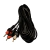 Cable Auxiliar RCA/Plug 3.5 Stereo Pomona Ficha Dorada 5 Mts