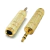Adaptador para Auricular 6.5 Estereo a 3.5 Estereo - Audiosonic K212 Dorado