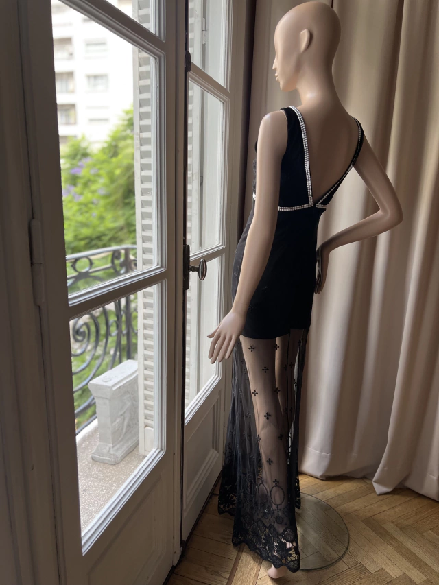 Vestido tul brillos — imagen 4