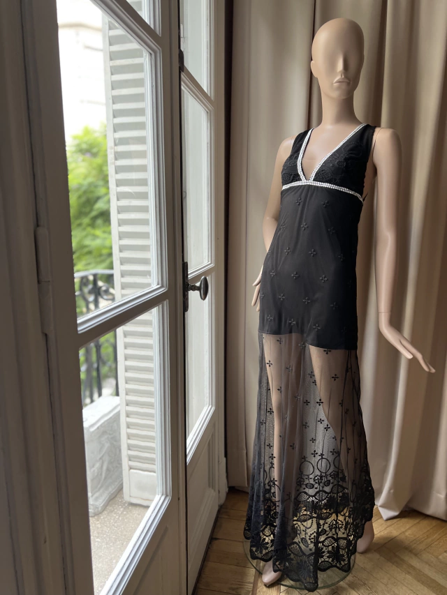 Vestido tul brillos