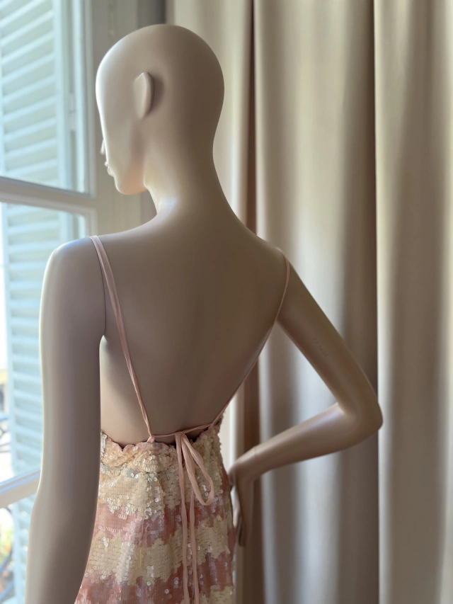 VESTIDO LENTEJUELAS PASTEL — imagen 4