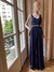 VESTIDO AZUL BRILLOS