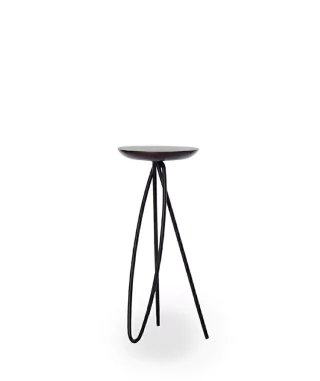 Mesa de Apoio Slim em Metal e Madeira