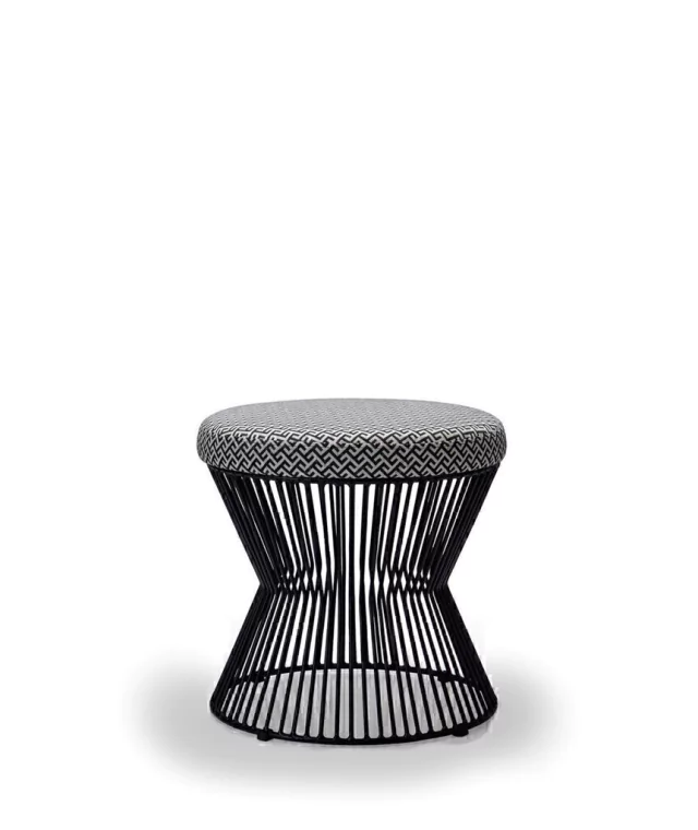 Tamborete Puff Costa Rústico