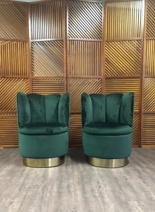 Poltrona Veludo Verde