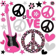 Kit De Vinilo Autoadhesivo Hippie Rock - Mister Vinilikus