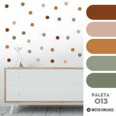 puntos dots lunares planchita paleta de color colores pastel diseño nordico