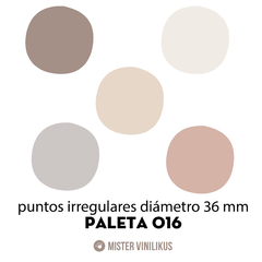 PUNTOS LUNARES PUNTITOS VINILO PASTEL NUDE paleta irregulares