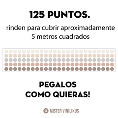 PUNTOS LUNARES PUNTITOS VINILO PASTEL NUDE paleta irregulares